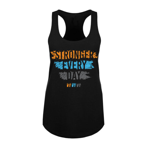 STRONGER EVERY DAY - WOMEN'S FITTED TANK TOP - $9D4387$ Thumbnail