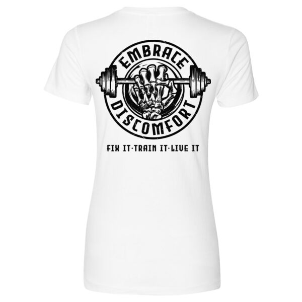EMBRACE DISCOMFORT - WOMEN'S FITTED T-SHIRT - $G8Q6VN$ Thumbnail