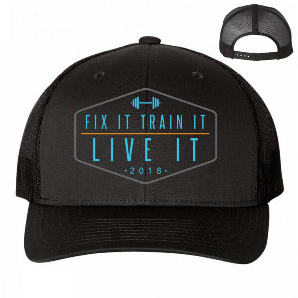 FIX IT TRAIN IT LIVE IT - SNAPBACK TRUCKER HAT - $4AXDR2$ Thumbnail